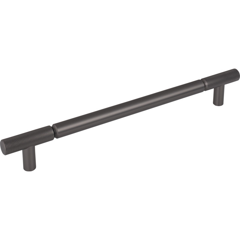 Prestwick Bar Appliance Pull, Ash Gray, 12" Center To Center