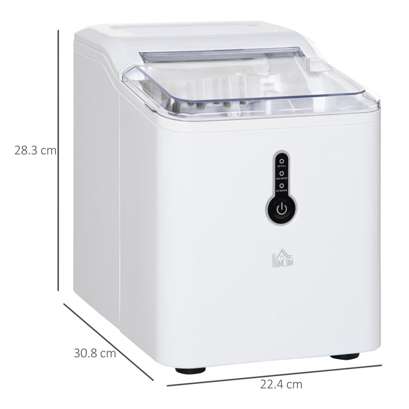 HOMCOM 12 Lb. Daily Production Bullet Ice Portable Ice Maker