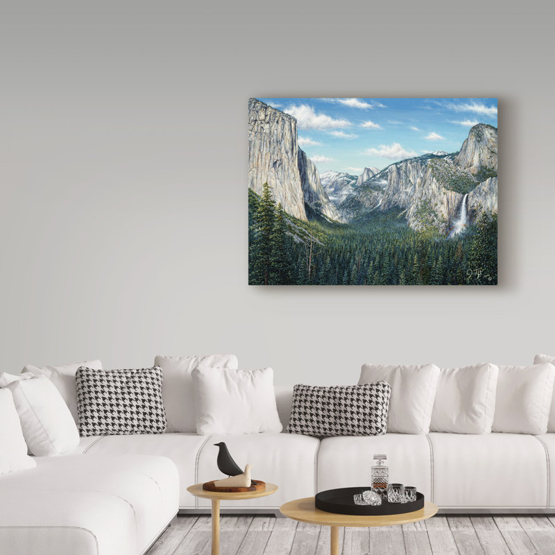 «Yosemite Valley» par Fazulla, impression sur toile tendue, H 35 po x l 47 po x P 2 po
