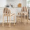 Tabouret de comptoir revêtu de lin 26,4 po Hyland