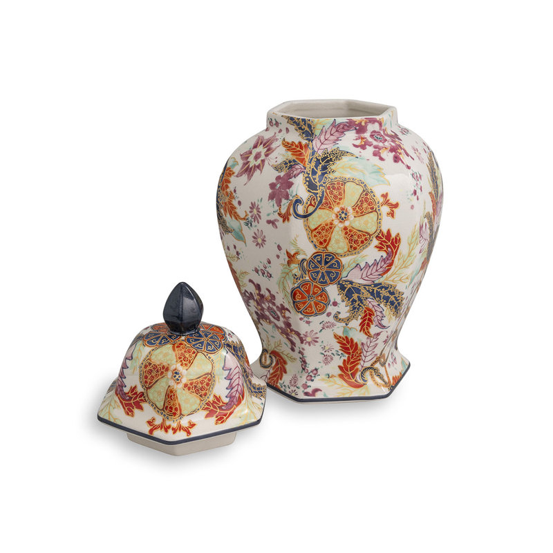 Tobacco Leaf Hex Jar