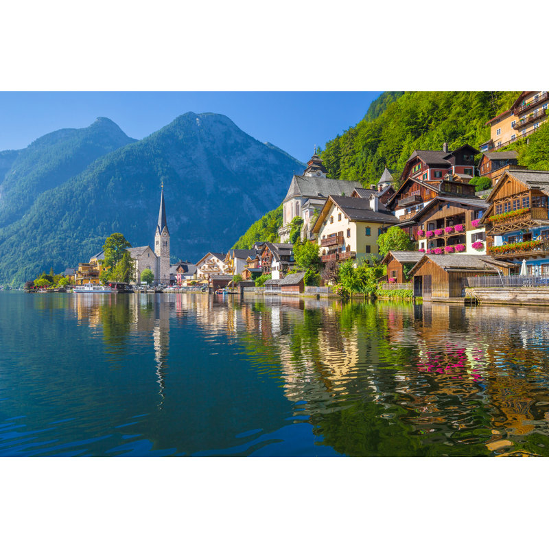Hallstatt Mountain - Photographie sur toile tendue, H 8 po x l 12 po