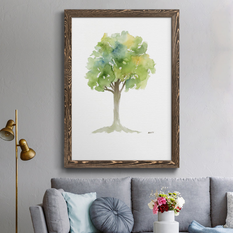 L’arbre III - Impression sur papier encadré, H 31,5 po x l 23,5 po x P 1,5 po, Papier noyer
