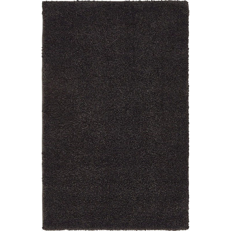 Tapis gris anthracite Zuniga, Rectangle 3 pi 3 po x 5 pi 3 po