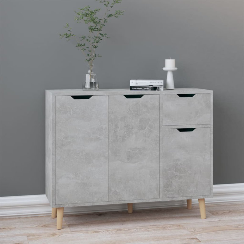 Cliffo 90cm Sideboard, Concrete Grey