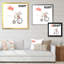 Mignonne petite souris chevauchant un motard - reproduction d'art sur toile-562107142-562107163