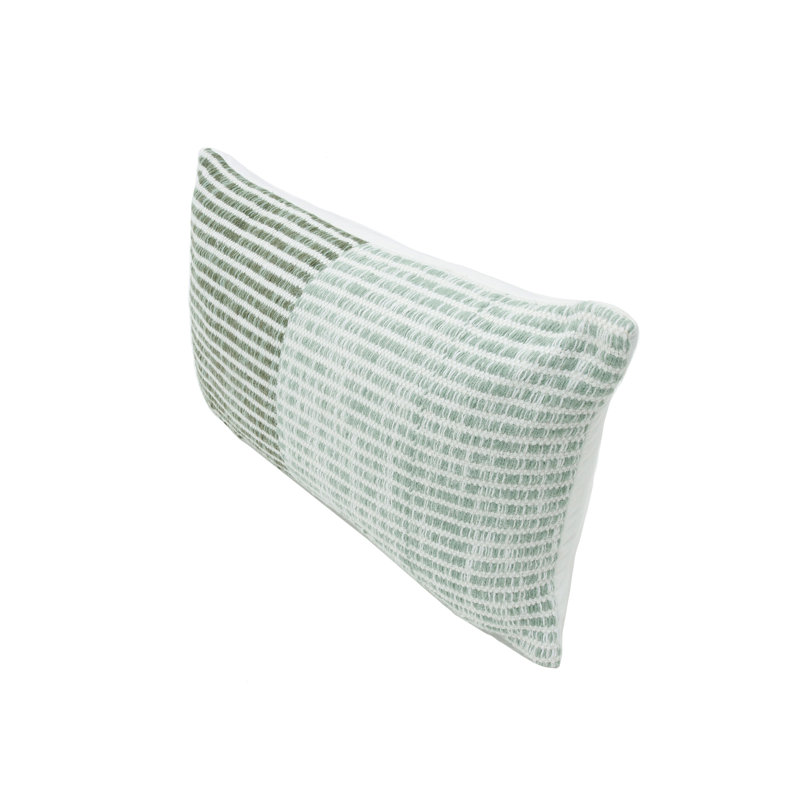 Housse et insert de coussin en polyester intérieur / extérieur Vista, 12 po x 21 po, Rectangulaire