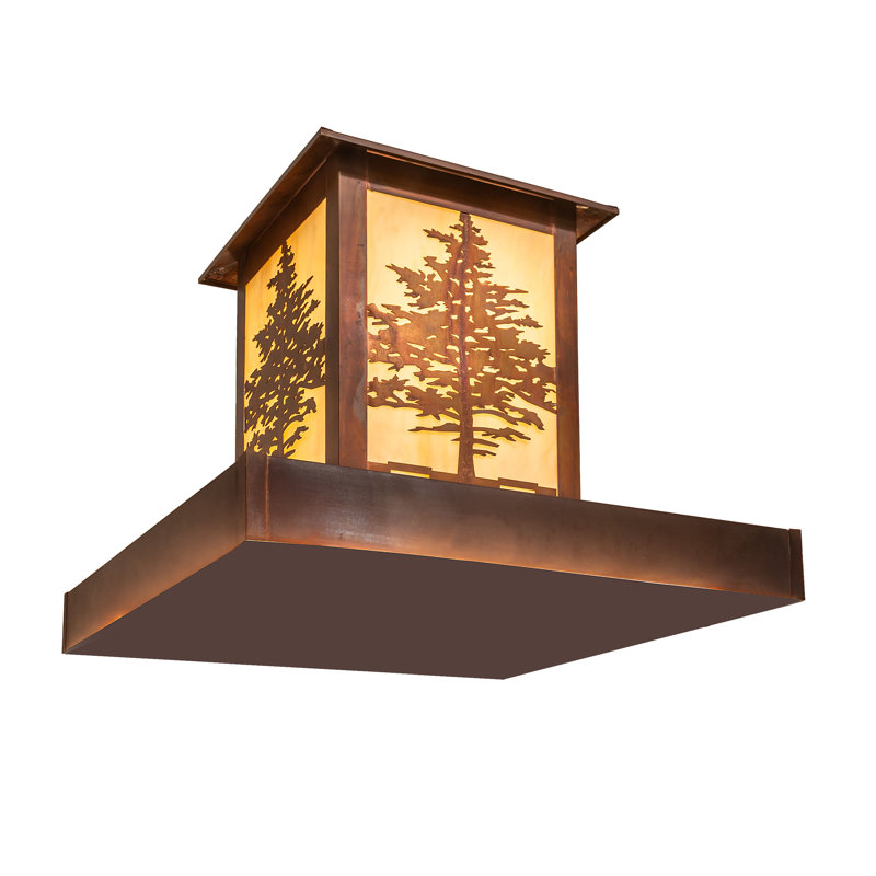 27" Square Tamarack Pier Mount