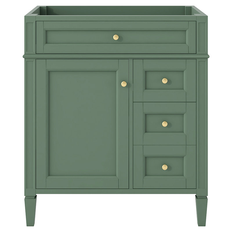 Meuble-lavabo simple avec plateau 29,31 po, Vert