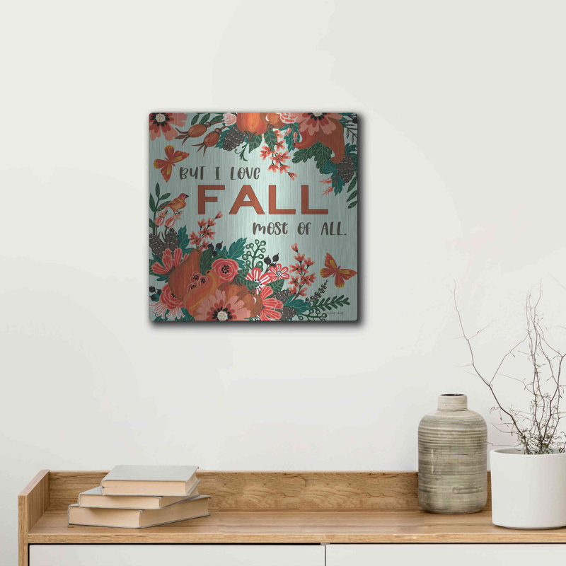 «I Love Fall» par Cindy Jacobs, H 12 po x l 12 po
