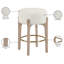 Tabouret de comptoir rembourré en tissu Maud-121555418