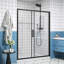 Panneau de verre de douche semi-sans cadre