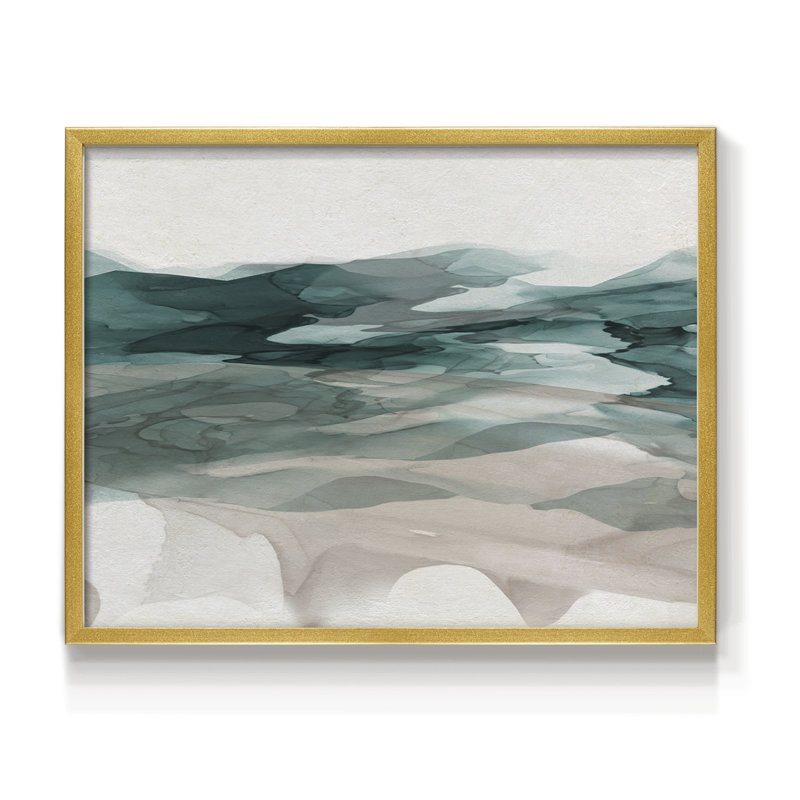 Mountain Rain -Framed Print - Restickable, 8" H x 10" W