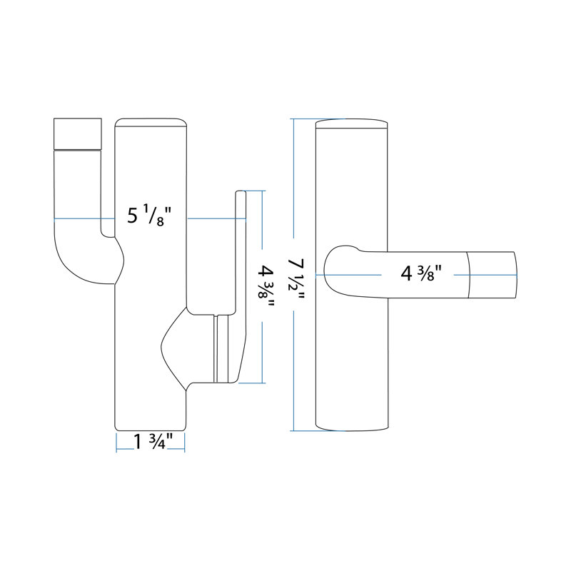 Robinet de lavabo pour salle de bain à poignée simple 7-1 / 2 "H, Gris pistolet
