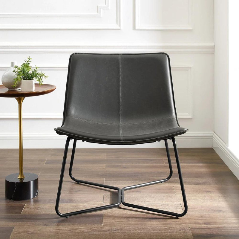 Chaise Kyas, Similicuir noir