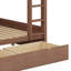 Lit superposé avec tiroirs, lit superposé en bois avec armoires de rangement et lumières DEL-1772333426