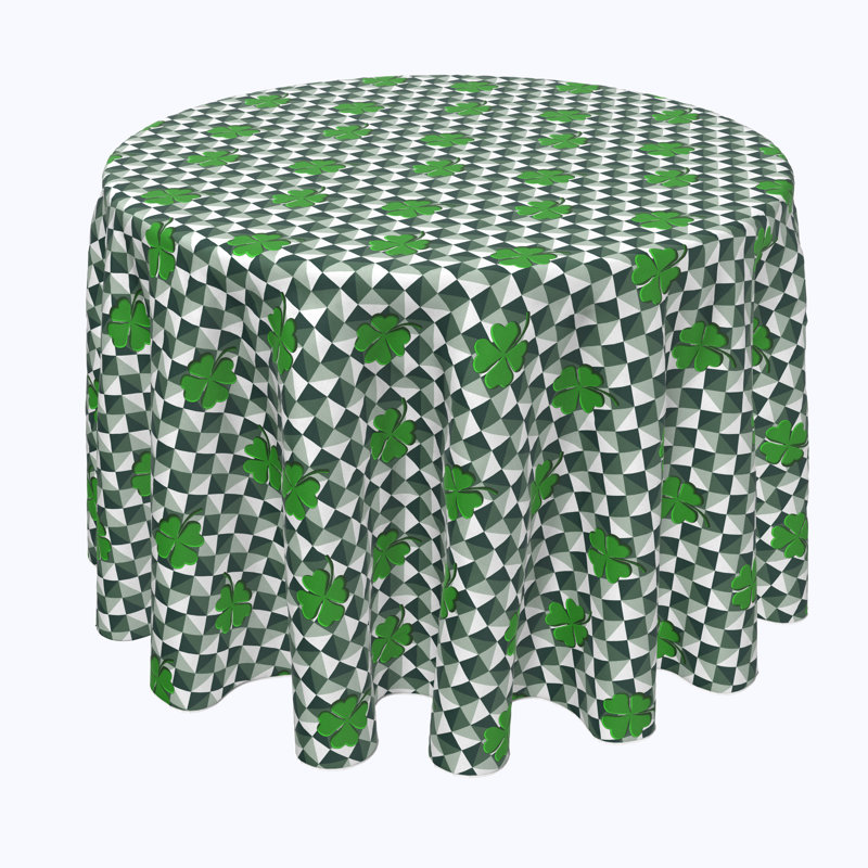 Landershire Infinity Shamrock Tablecloth, 114" L x 114" W