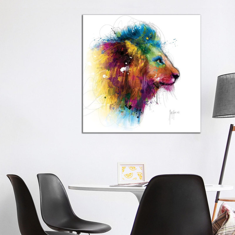 Jungle's King by Patrice Murciano - Wrapped Canvas Painting