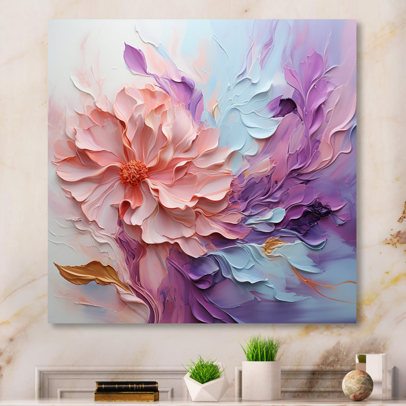 Paysage de rêve tourbillonnant sur toile, H 16 po x l 16 po x P 1 po, Toile tendue