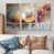 Toile naturelle avec cadre flottant