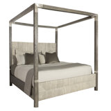 Palma Solid Wood Low Profile Canopy Bed