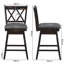 Dutil Swivel Counter Stool with Solid Wood Frame-1032228561-1032228560