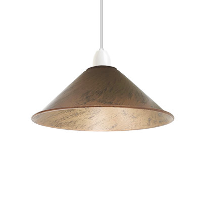 Vintage 10cm H Metal Cone Lamp Shade