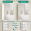 Medicine Cabinet With Beveled Frameless Mirror& Removable Shelves, Recess or Surface Mount,Already Assembly-150013190