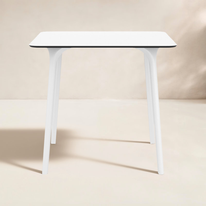 Table de salle à manger Burt, Blanc