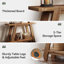 43.3 cm W Solid Wood Top Console Table