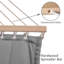 Hamac en tissu matelassé en polyester avec oreiller d'une capacité de 450 lb (sans support)-1061302570