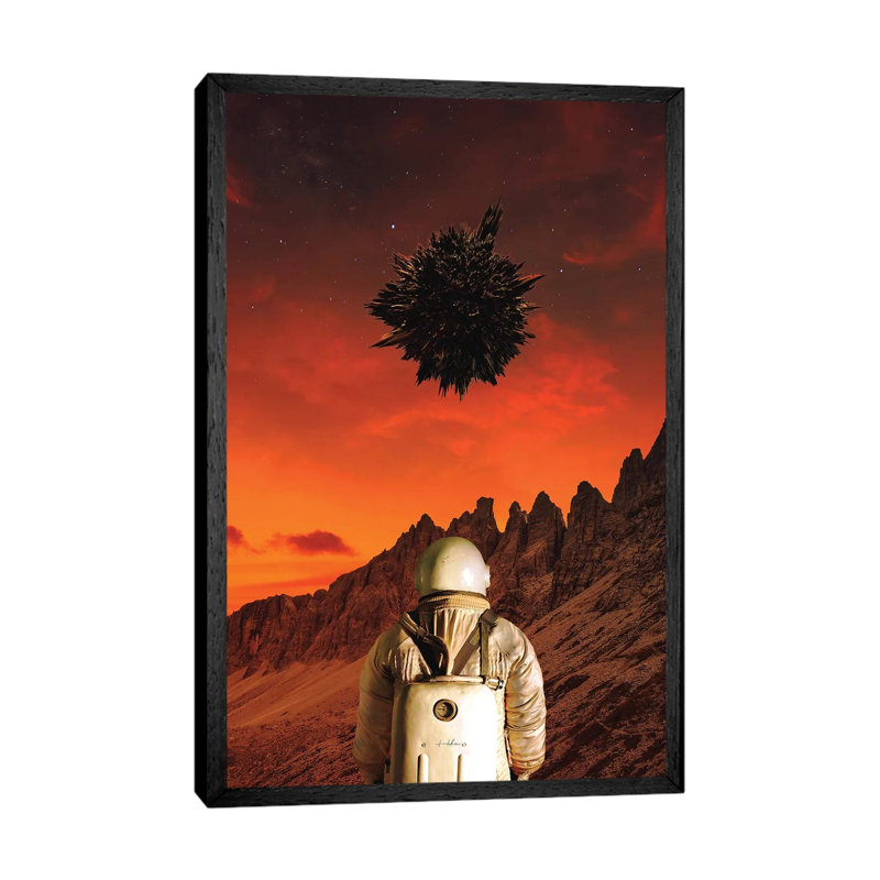 We're Not Alone 1 Piece Wall Art on Canvas, 101.6 cm H x 66.04 cm W, Black Framed