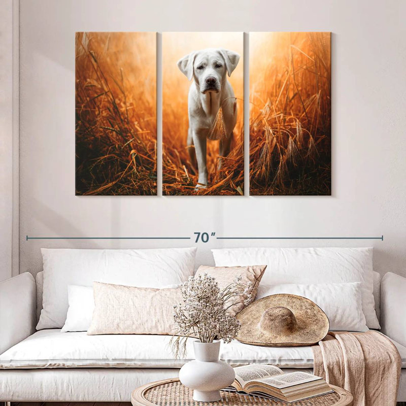 Lost Labrador Retriever, 32" H x 50" W
