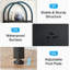 Étagère de rangement ouverte 70,86 "à 4 niveaux de style industriel noir pour bureau, chambre à coucher et cuisine