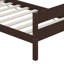 Lit simple avec tête et pied de lit, espresso-245264580
