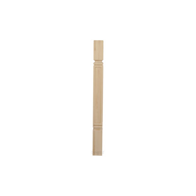 Rubberwood Unfinished Hardwood Post