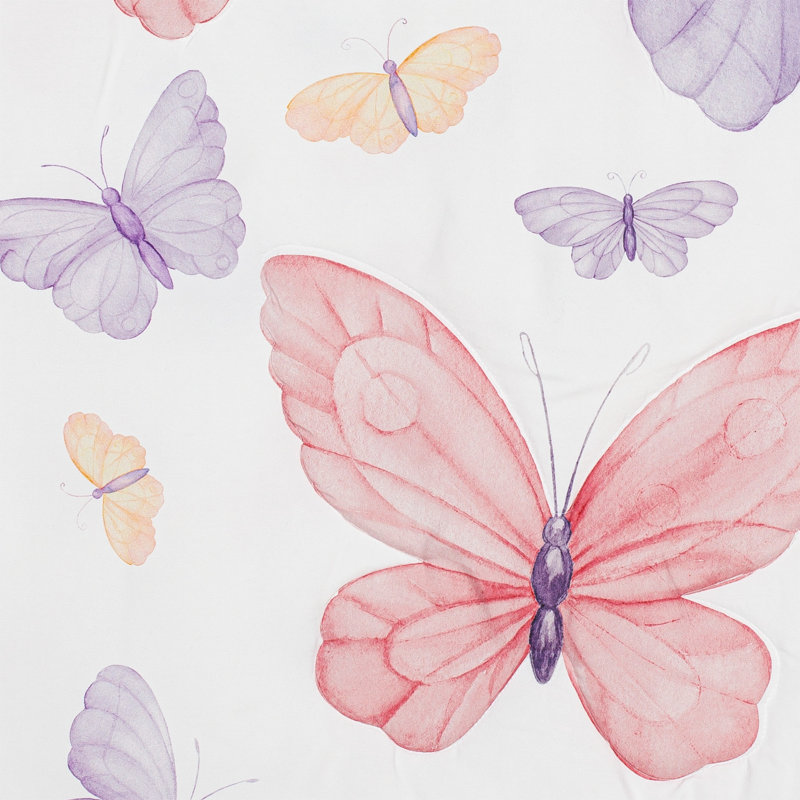 Butterfly 3 - Piece Crib Bedding Set