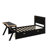 Wooden Gaming Platform Bed With LED Headboard