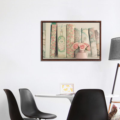 Floral Books by Caroline Mint - Print on Canvas