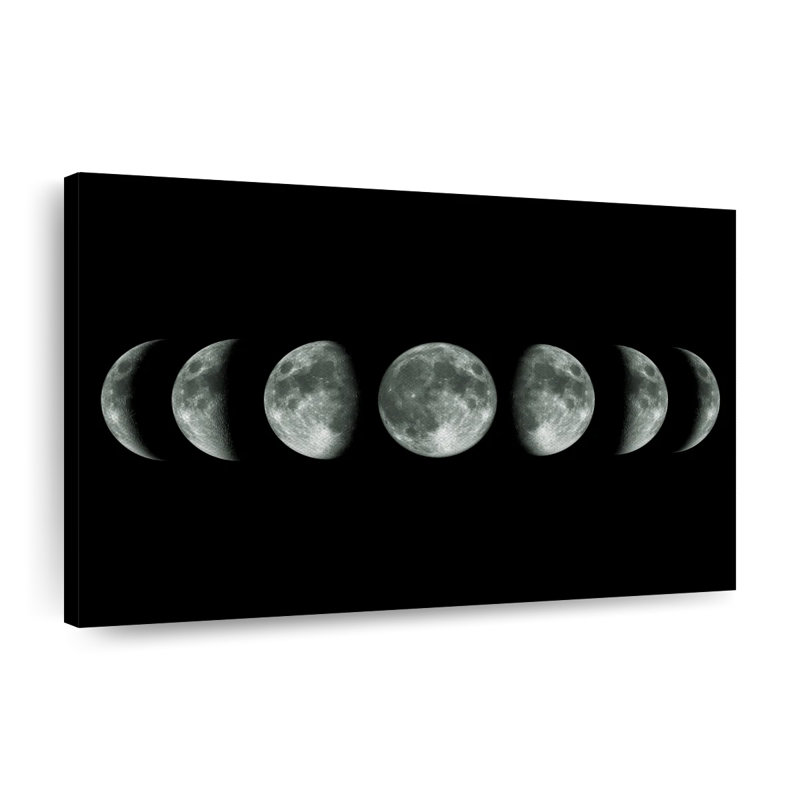 Moon Cycle Canvas Print, 16" H x 24" W x 1.25" D