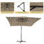 Parasol de patio en porte-à-faux décalé 8,2 pi avec base, parasol d'extérieur toutes saisons pour terrasse-1980799272