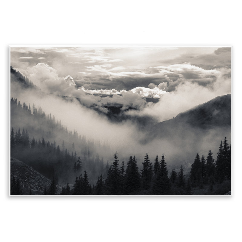 Plaque murale Billowing Fog Atmosphere, design par Decent Exposures, H 10 po x l 15 po