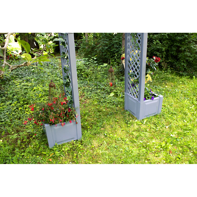 174cm W x 43cm D Arbour in Grey