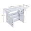 Table pliante multifonctionnelle avec tablettes et roulettes de rangement, bureau compact, table d'écriture