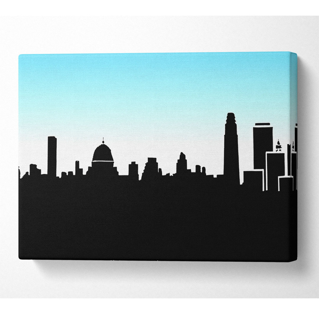 Skyline der Stadt - Kunstdrucke auf Leinwand - Wrapped Canvas