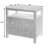 Celine 28 In. W Raffia 2 Drawer Nightstand With Shelf, Beige-907884717