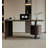 Modern Executive Desk with Cylindrical Drawer Unit and Asymmetrical Base-996411873