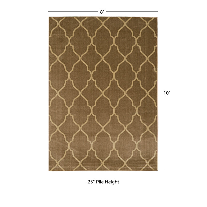 Tapis à poils courts Marfin, Rectangle 8 pi x 10 pi