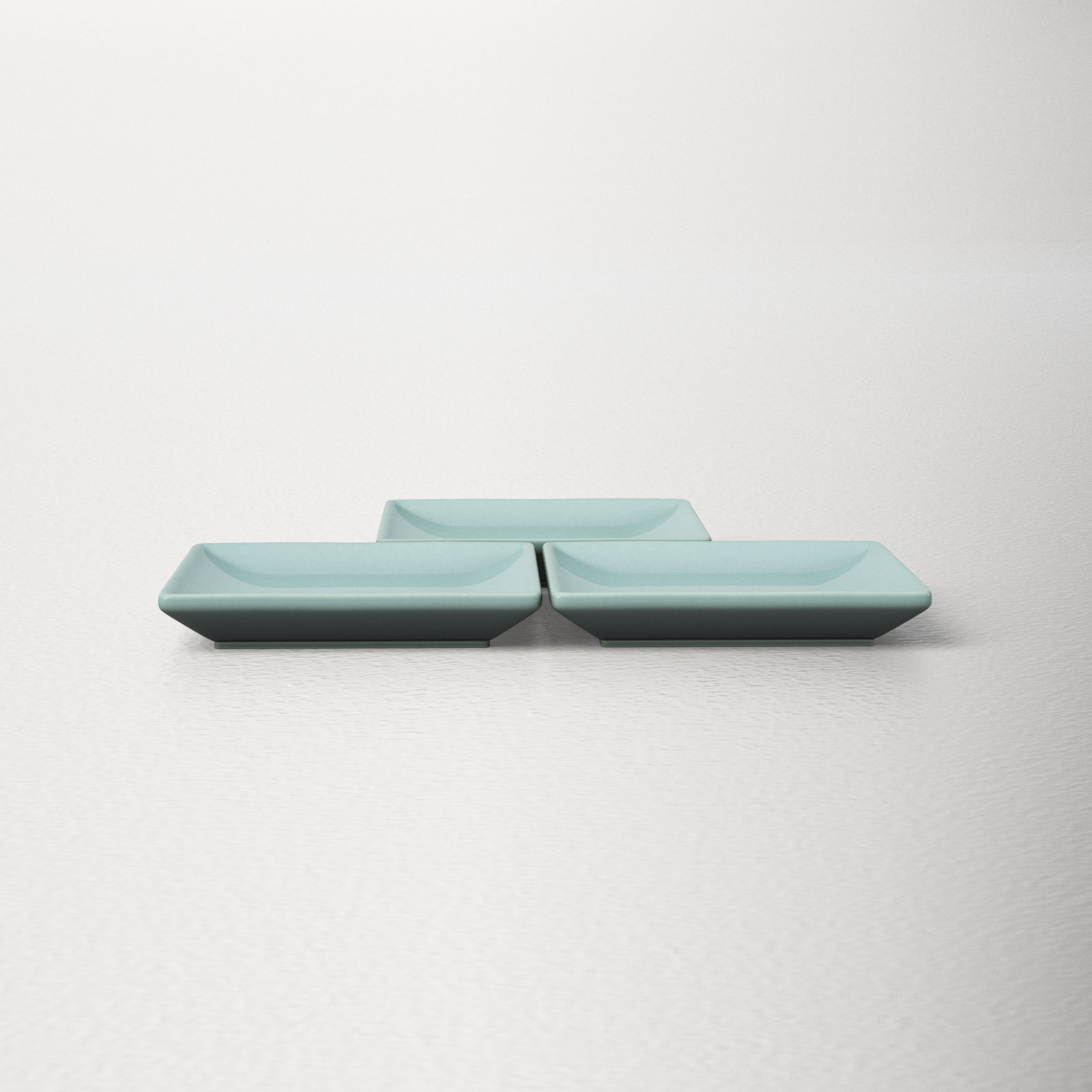 Borgen Square Condiment Server, Pale Jade