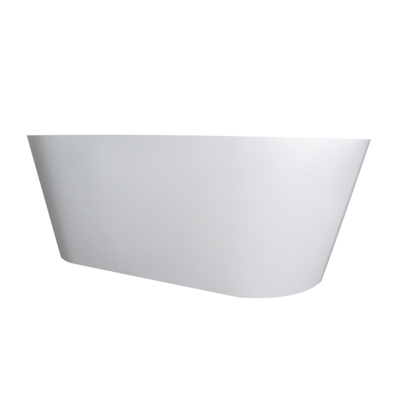 63 Inch Freestanding Solid Surface Soaking Bathtub For Bathroom